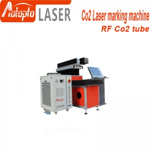 Máquina de marcado láser de tubo de metal co2 50w 100w máquinas de marcado láser de co2 Tubo de metal Co2 Rf